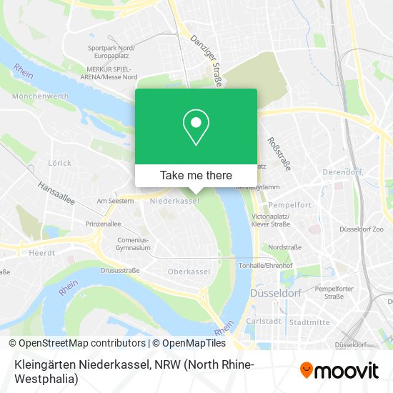 Kleingärten Niederkassel map
