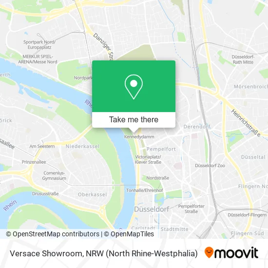 Versace Showroom map