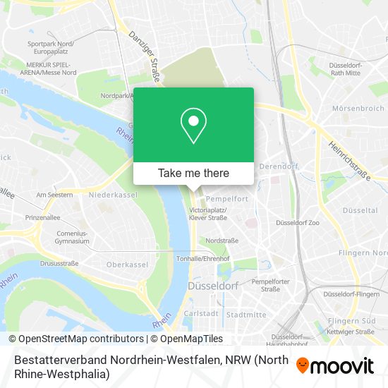 Bestatterverband Nordrhein-Westfalen map