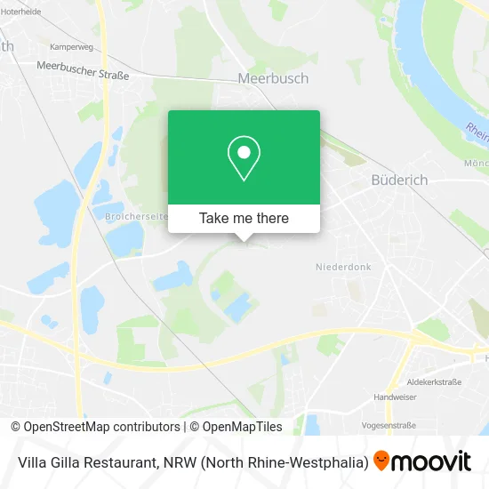 Villa Gilla Restaurant map