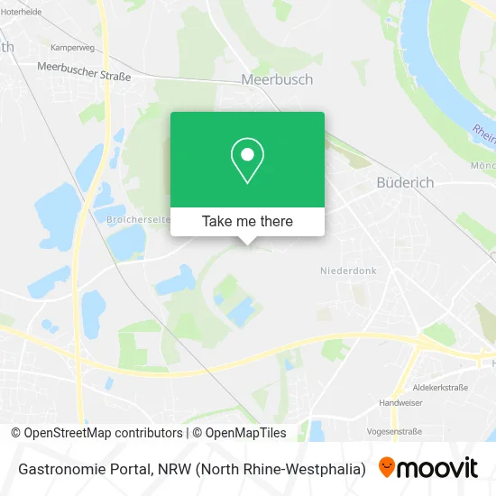 Gastronomie Portal map