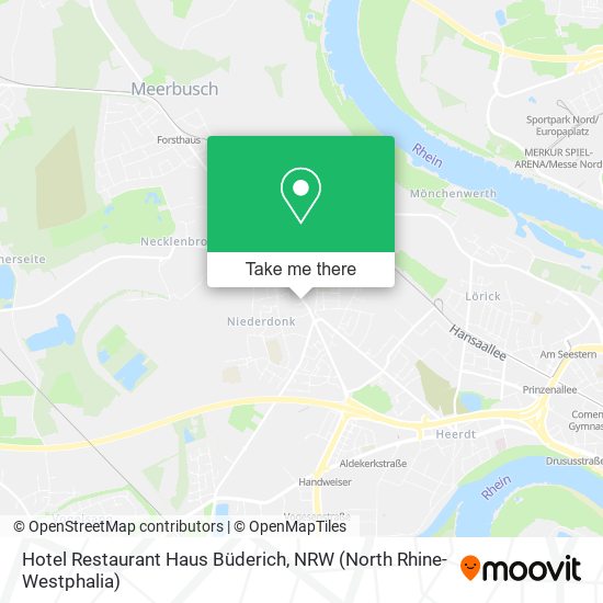 Hotel Restaurant Haus Büderich map