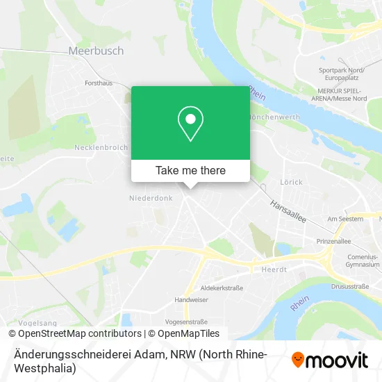 Карта Änderungsschneiderei Adam
