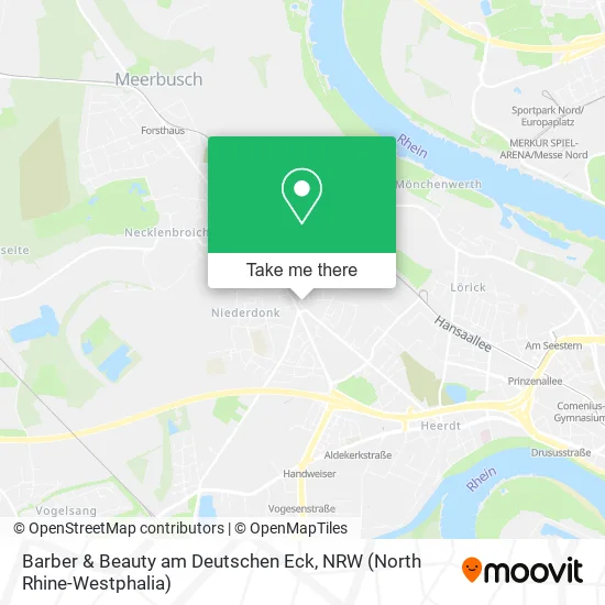 Карта Barber & Beauty am Deutschen Eck