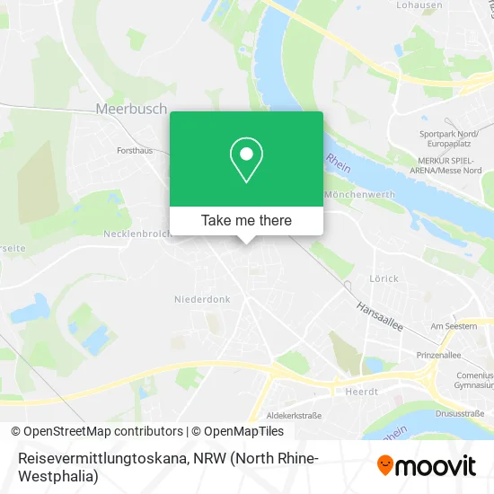 Карта Reisevermittlungtoskana