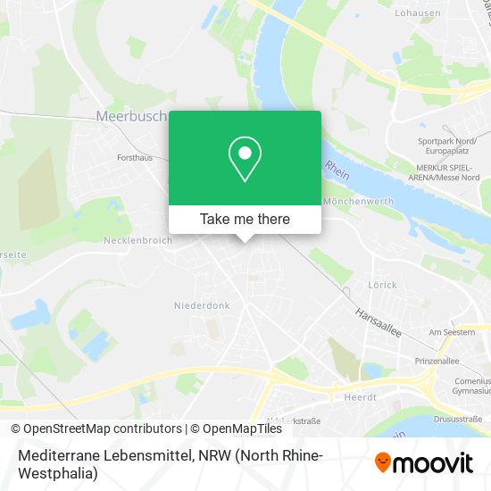 Mediterrane Lebensmittel map