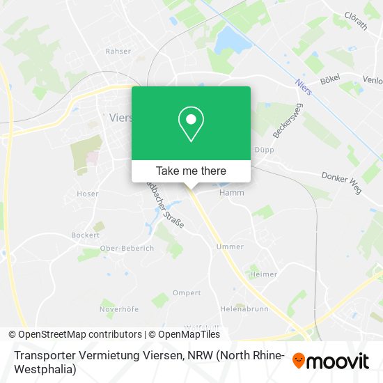 Transporter Vermietung Viersen map