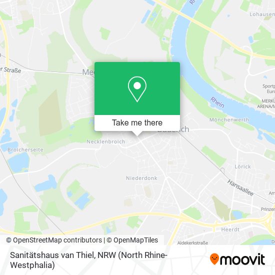 Sanitätshaus van Thiel map