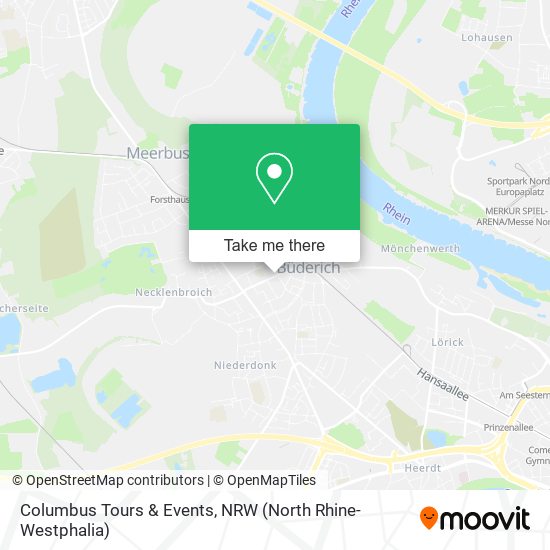 Columbus Tours & Events map