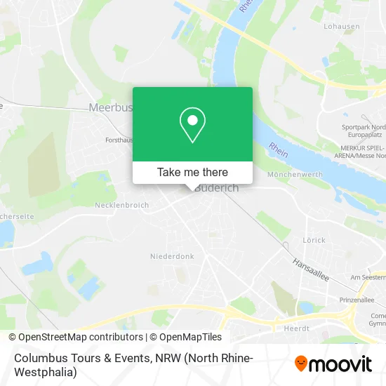 Карта Columbus Tours & Events