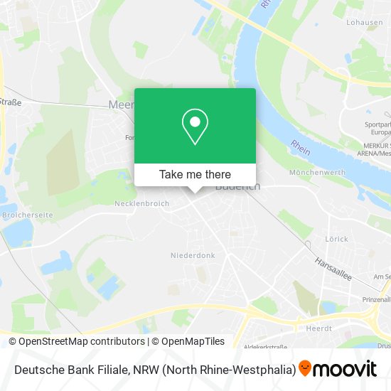 Deutsche Bank Filiale map