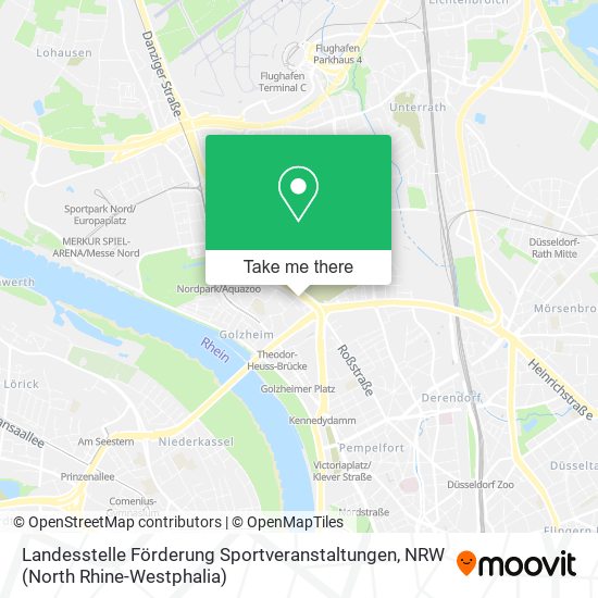 Landesstelle Förderung Sportveranstaltungen map
