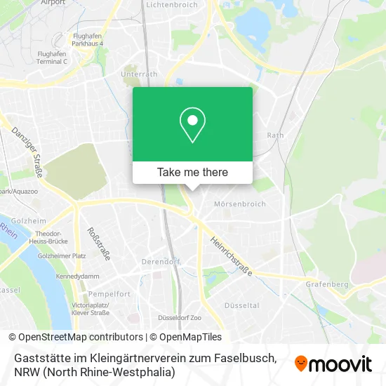 Карта Gaststätte im Kleingärtnerverein zum Faselbusch