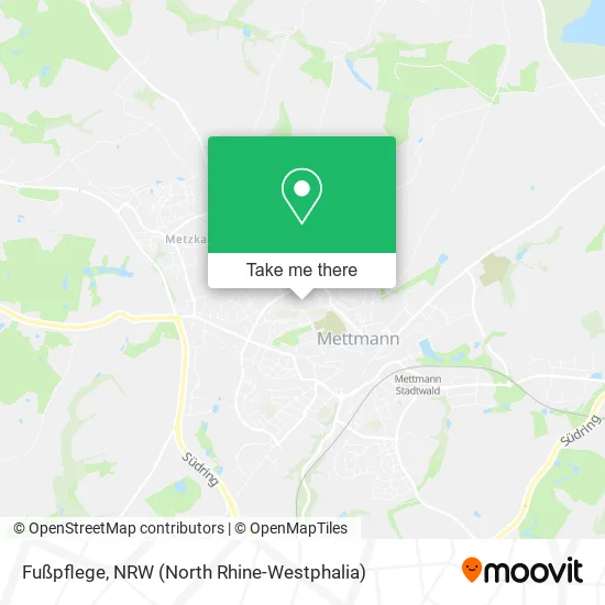 Карта Fußpflege