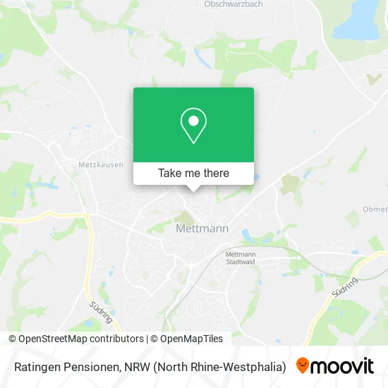 Ratingen Pensionen map
