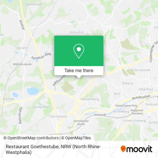 Карта Restaurant Goethestube