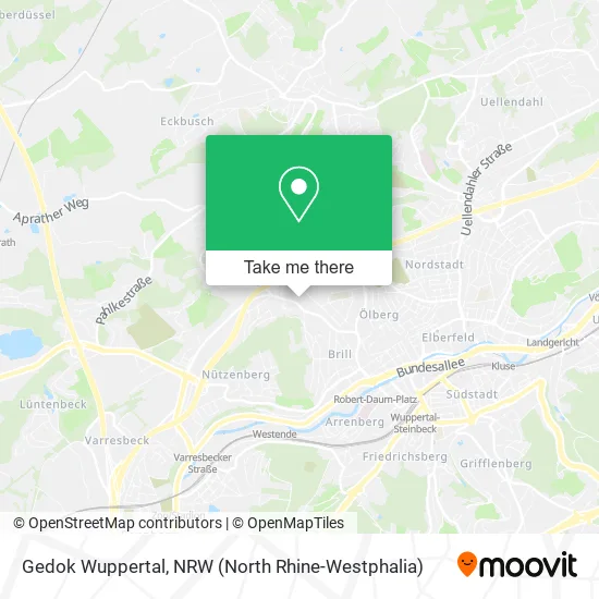 Gedok Wuppertal map
