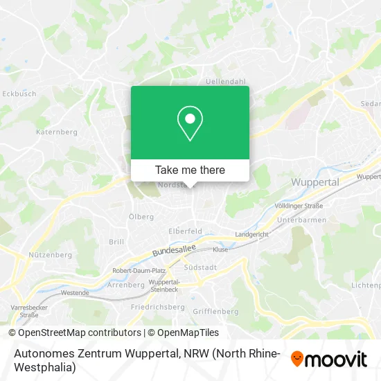 Карта Autonomes Zentrum Wuppertal