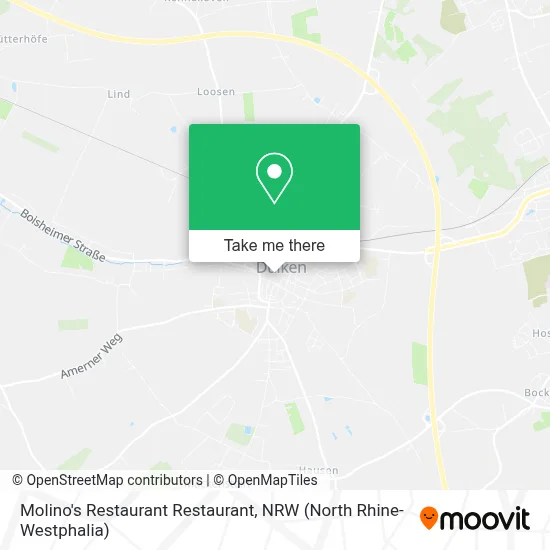 Molino's Restaurant Restaurant map
