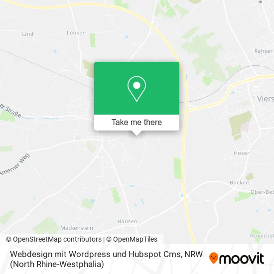 Карта Webdesign mit Wordpress und Hubspot Cms