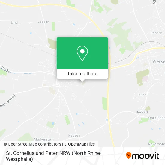 St. Cornelius und Peter map