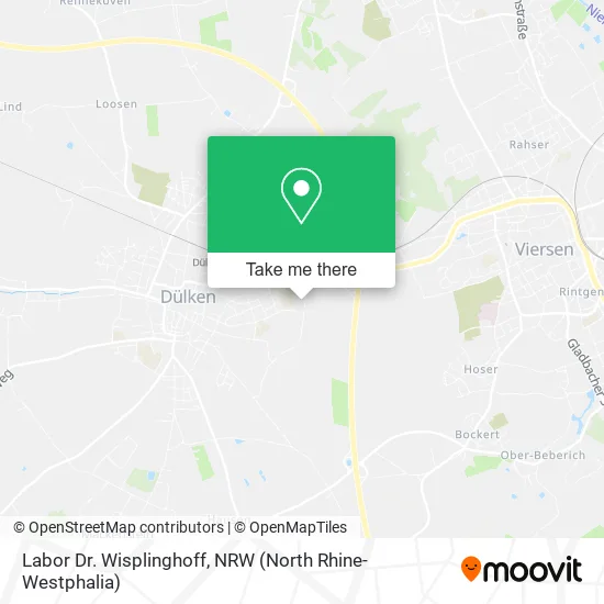 Карта Labor Dr. Wisplinghoff
