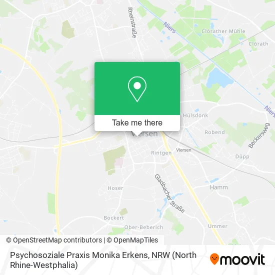 Карта Psychosoziale Praxis Monika Erkens