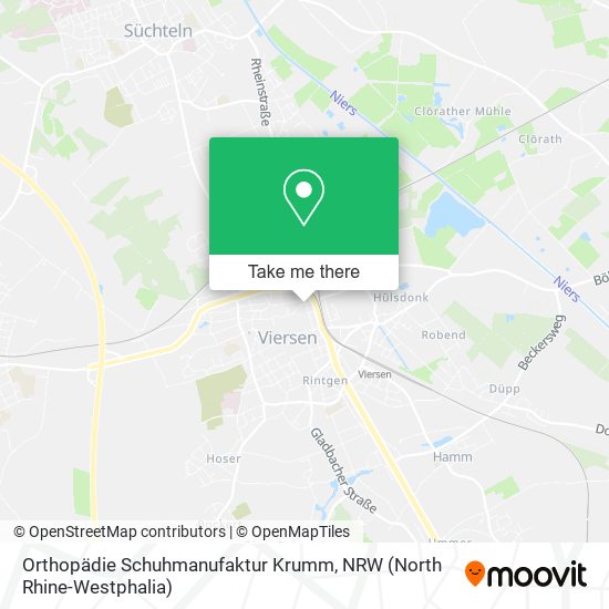 Orthopädie Schuhmanufaktur Krumm map