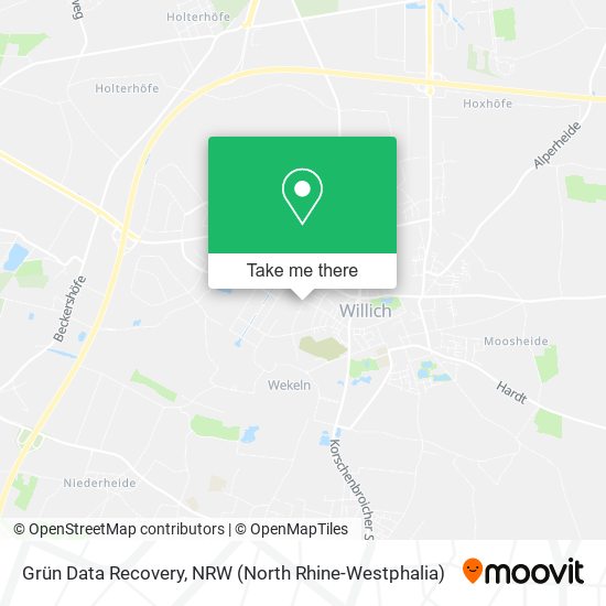 Grün Data Recovery map