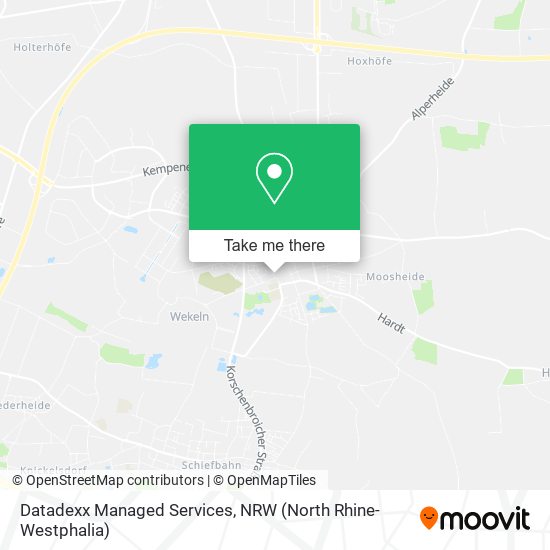 Datadexx Managed Services map