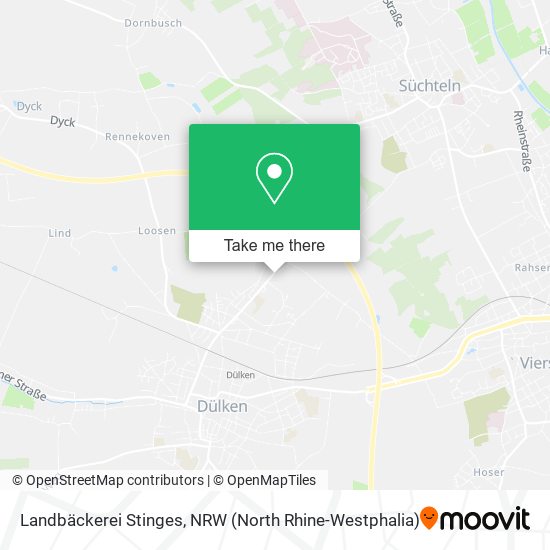 Landbäckerei Stinges map
