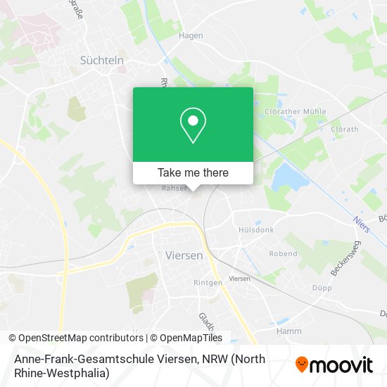 Anne-Frank-Gesamtschule Viersen map