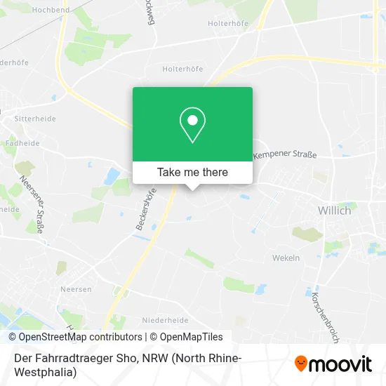 Der Fahrradtraeger Sho map