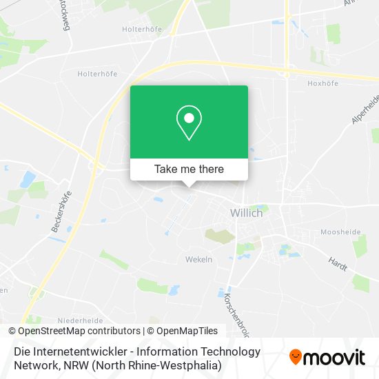 Карта Die Internetentwickler - Information Technology Network