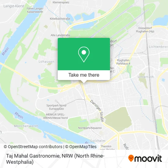 Taj Mahal Gastronomie map