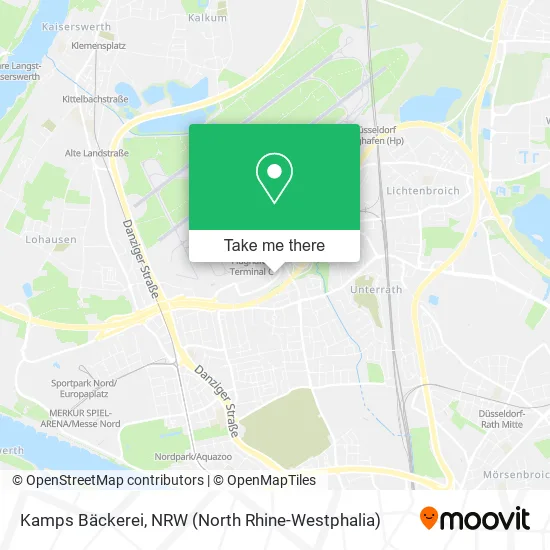 Карта Kamps Bäckerei