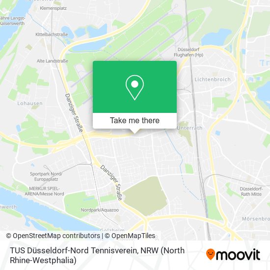 TUS Düsseldorf-Nord Tennisverein map