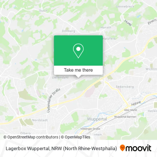 Карта Lagerbox Wuppertal