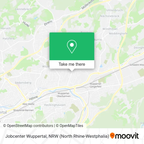 Jobcenter Wuppertal map