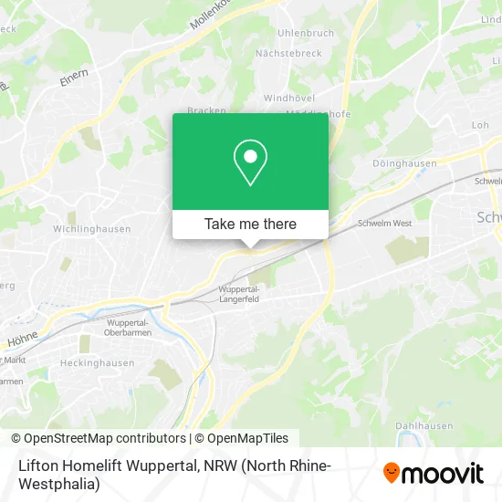 Lifton Homelift Wuppertal map