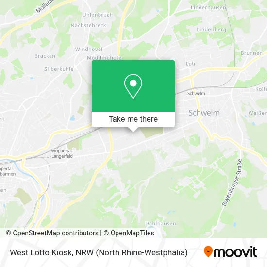 West Lotto Kiosk map