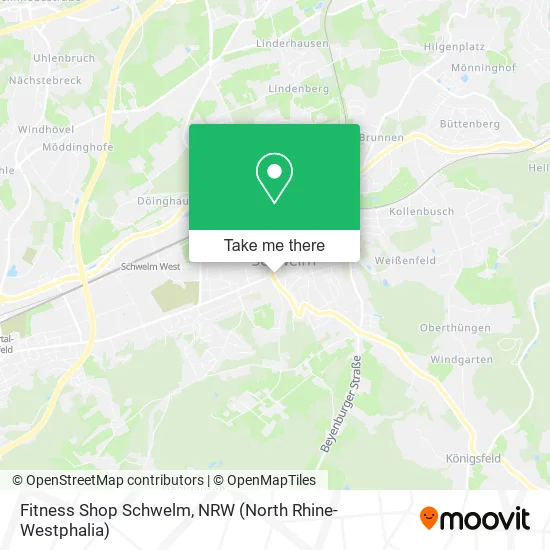 Карта Fitness Shop Schwelm