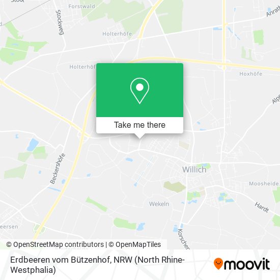 Erdbeeren vom Bützenhof map