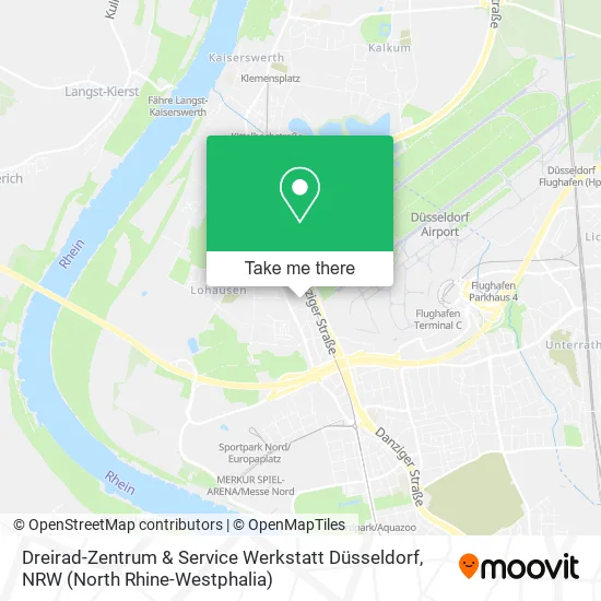 Карта Dreirad-Zentrum & Service Werkstatt Düsseldorf