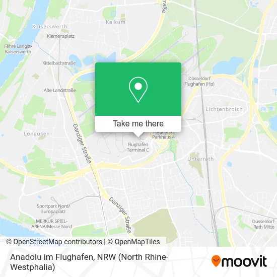 Карта Anadolu im Flughafen