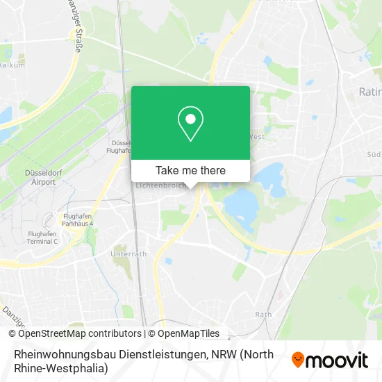 Rheinwohnungsbau Dienstleistungen map