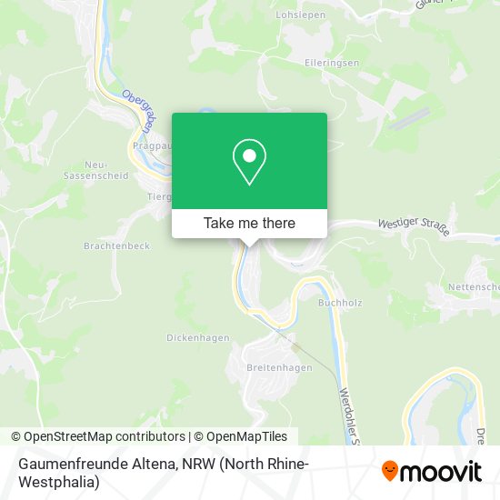 Gaumenfreunde Altena map