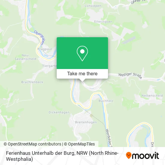 Карта Ferienhaus Unterhalb der Burg