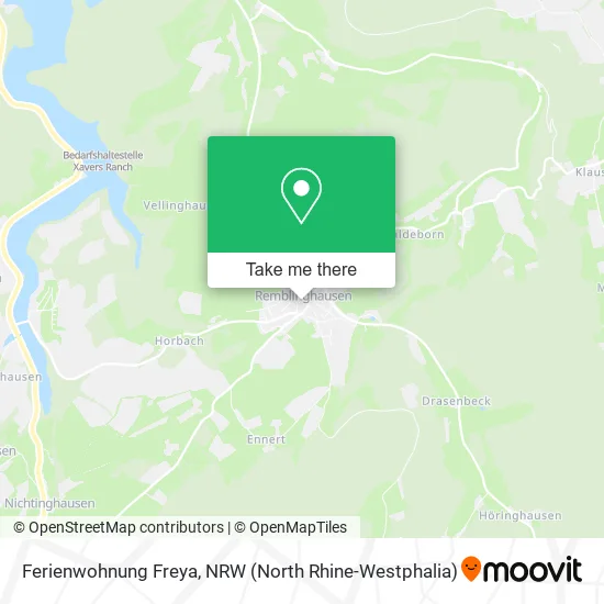 Ferienwohnung Freya map