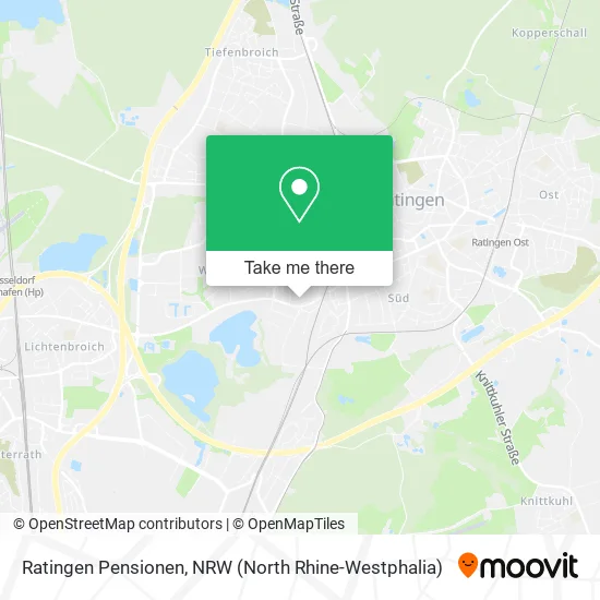 Карта Ratingen Pensionen